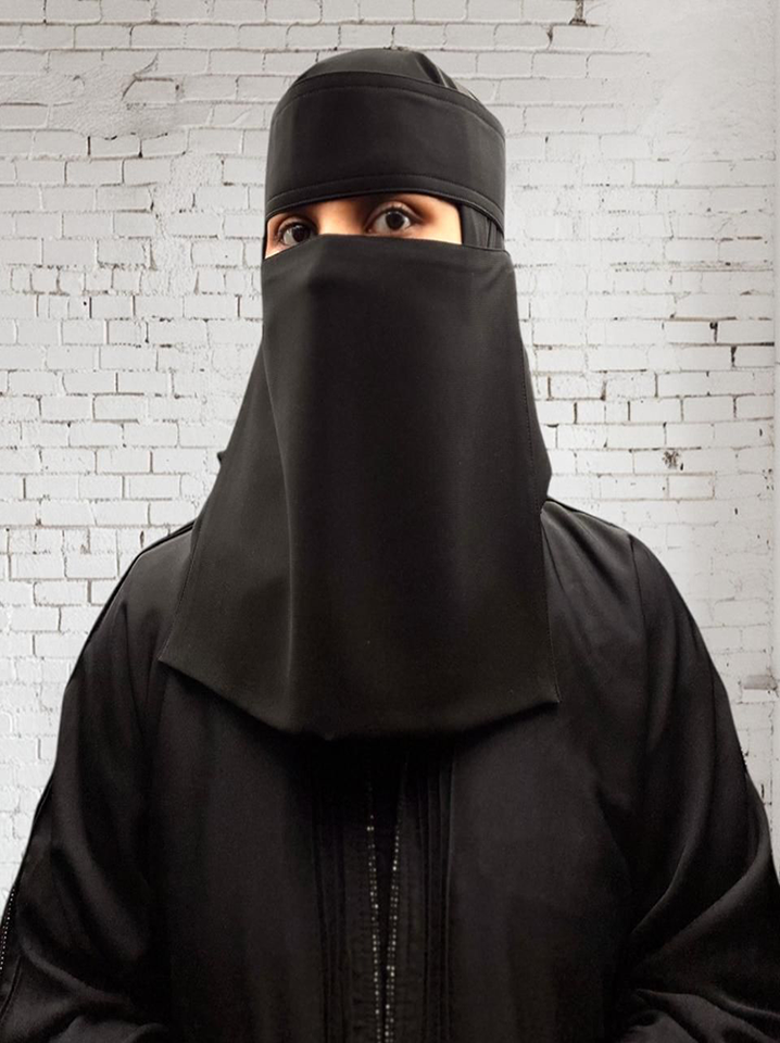 Liara Medium Saudi Style Niqab (10" x 12") M