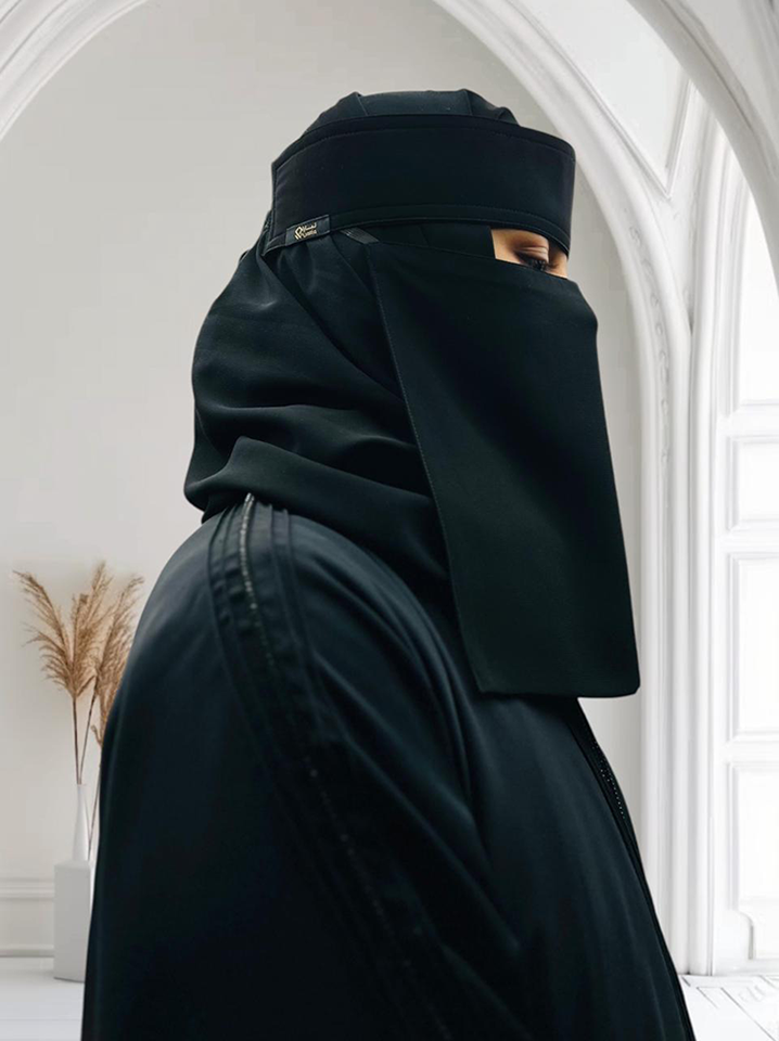 Liara Medium Saudi Style Niqab (10" x 12") M