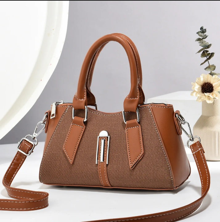 Liara Grace – Two-Tone Mini Cross Handbag