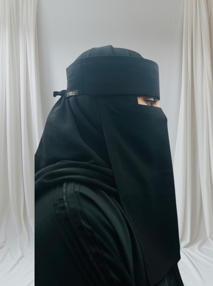 Liara Extra Large Double layer Saudi Style Niqab (13X12) XL