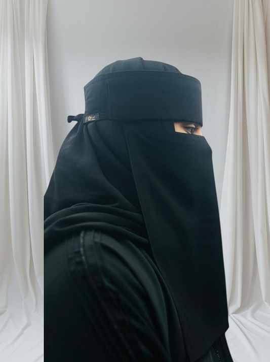Liara Extra Large Double layer Saudi Style Niqab (13X12) XL