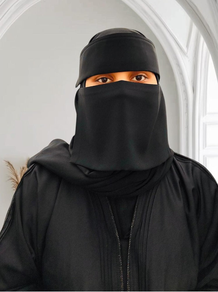 Liara Mini Small Double Layer  Saudi Style Niqab(6"X12") XS