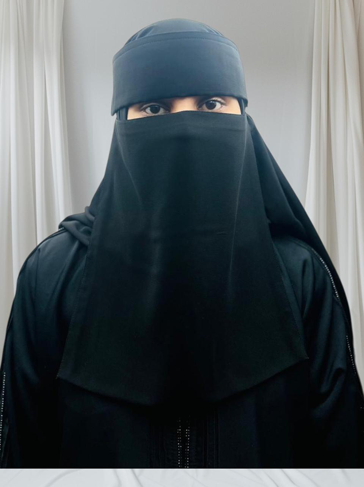 Liara Extra Large Double layer Saudi Style Niqab (13X12) XL