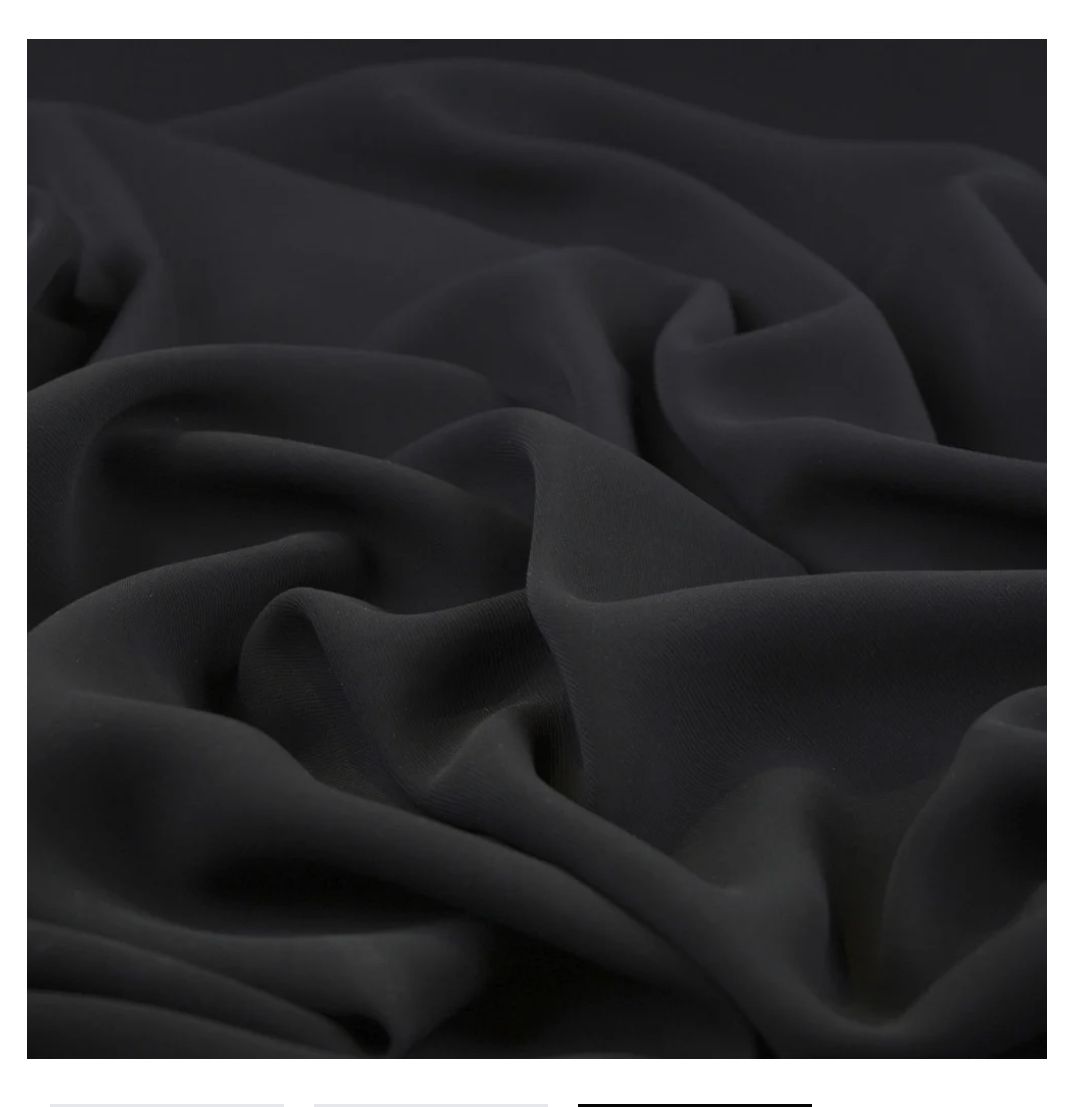 Black Korean Hijab(Scarf) – 77 × 195 cm