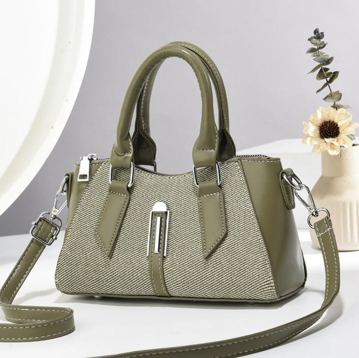 Liara Grace – Two-Tone Mini Cross Handbag