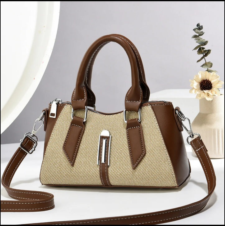 Liara Grace – Two-Tone Mini Cross Handbag