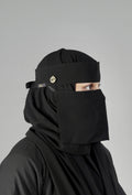 Mini Small Normal Niqab With Round Locket (6 inch /12 inch)