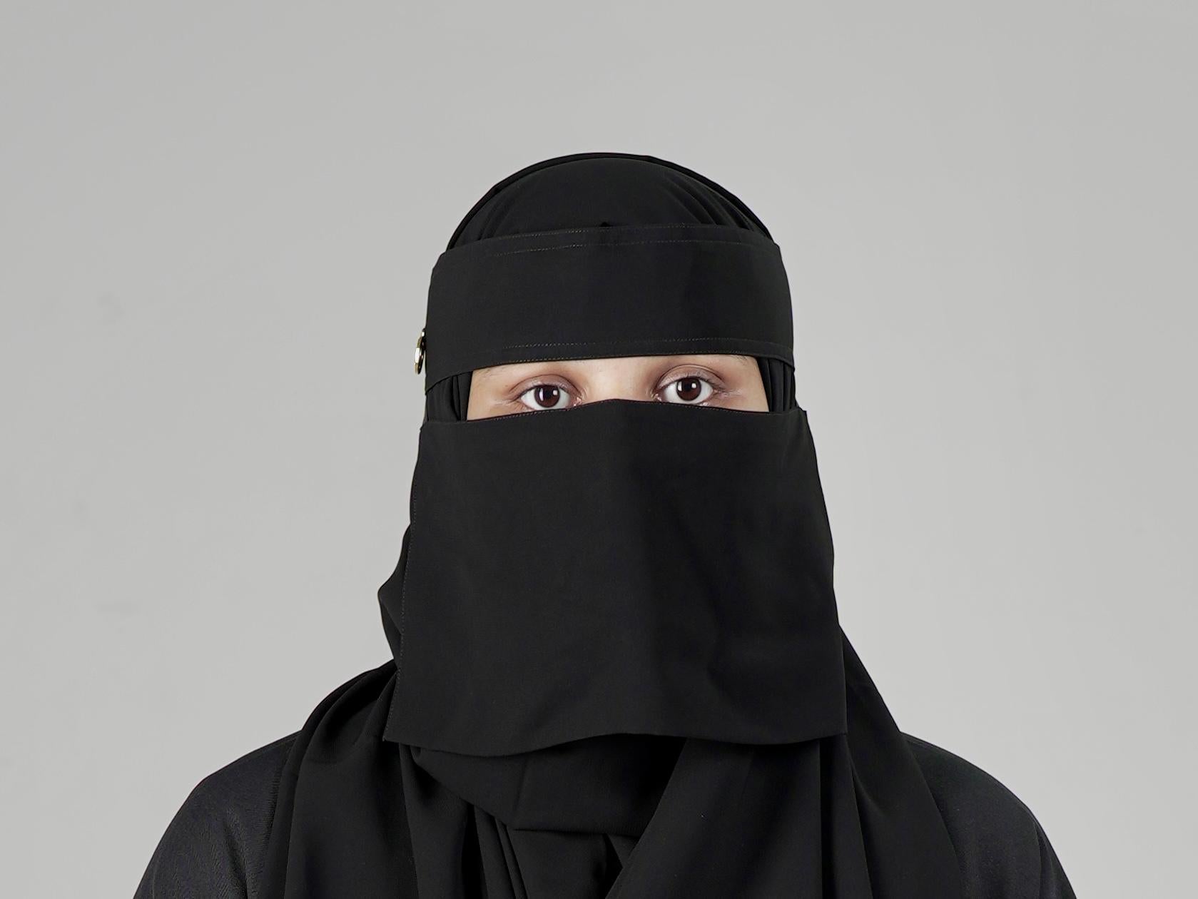 Mini Small Normal Niqab With Round Locket (6 inch /12 inch)