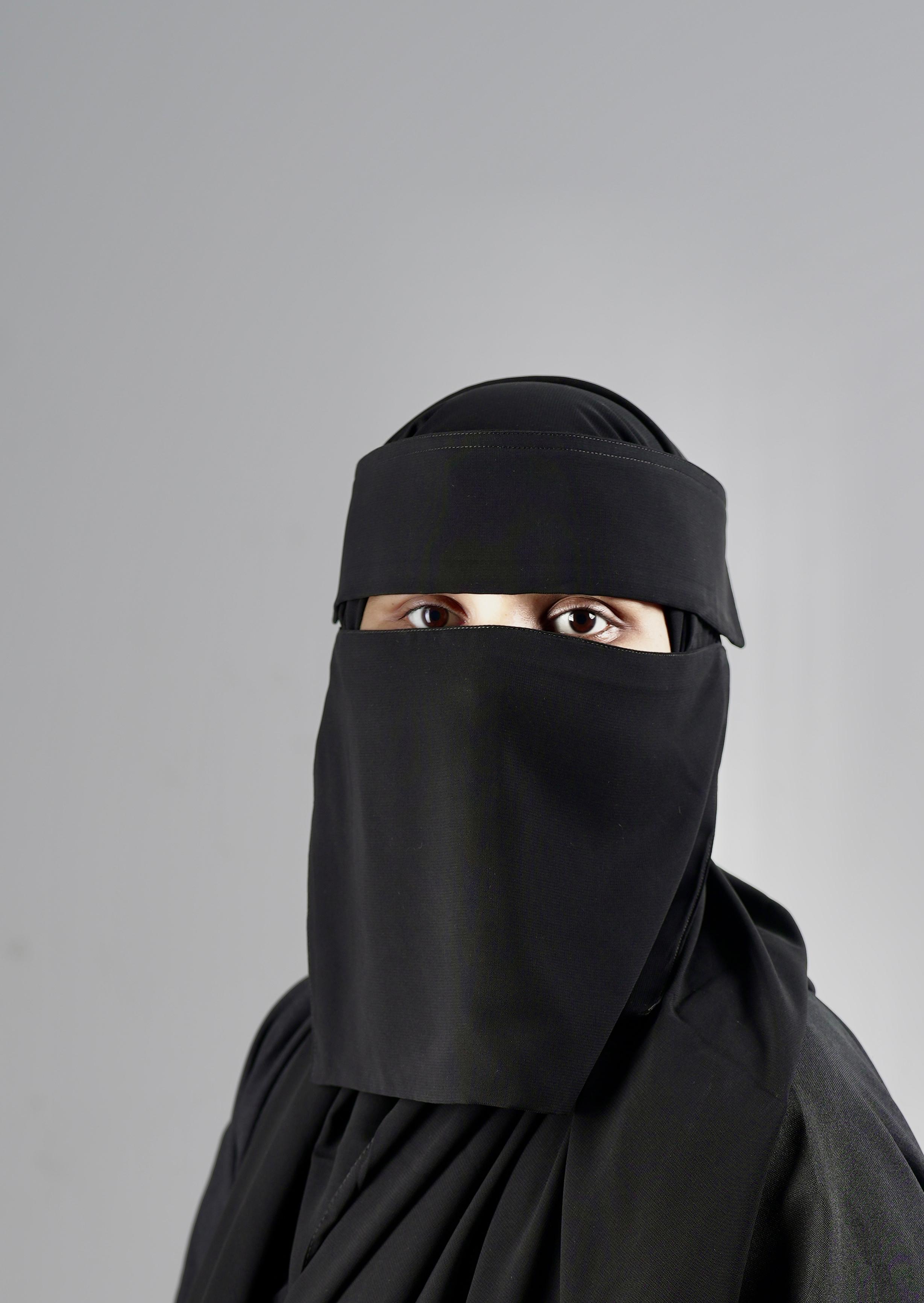 Small Double Layer Niqab (8inch /12inch)