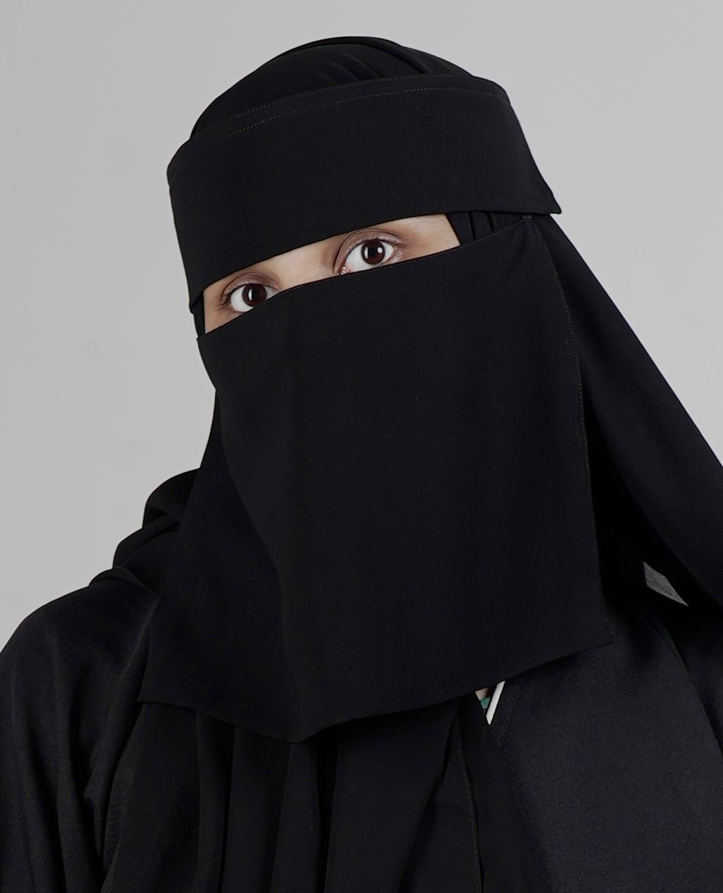 Small Double Layer Niqab (8inch /12inch)