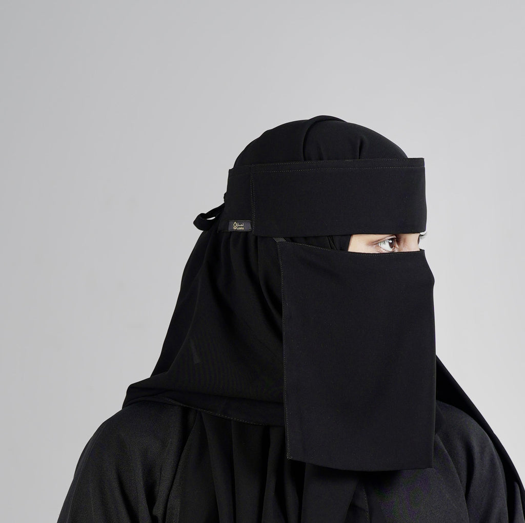 Small Double Layer Niqab (8inch /12inch)